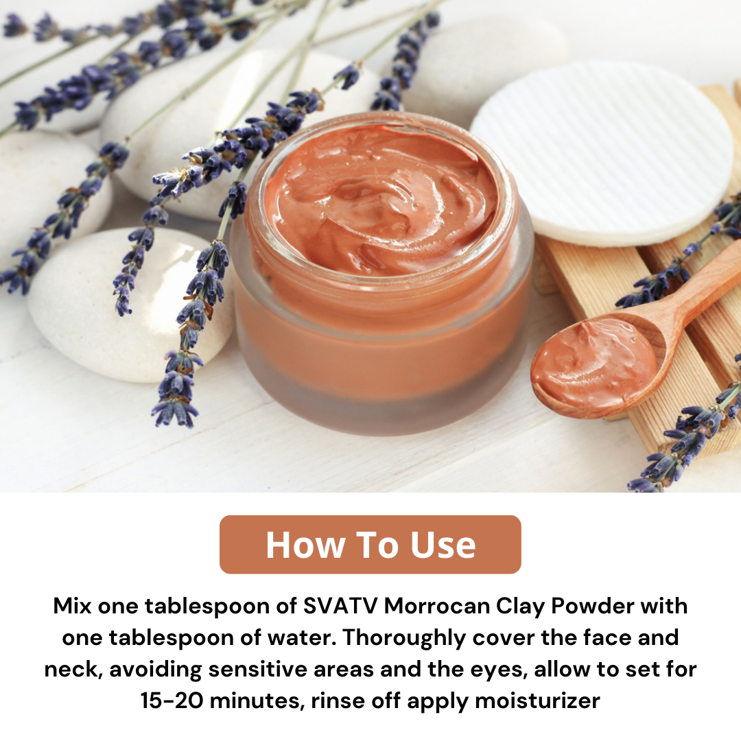 Svatv Red Moroccon Clay Powder - 227GM