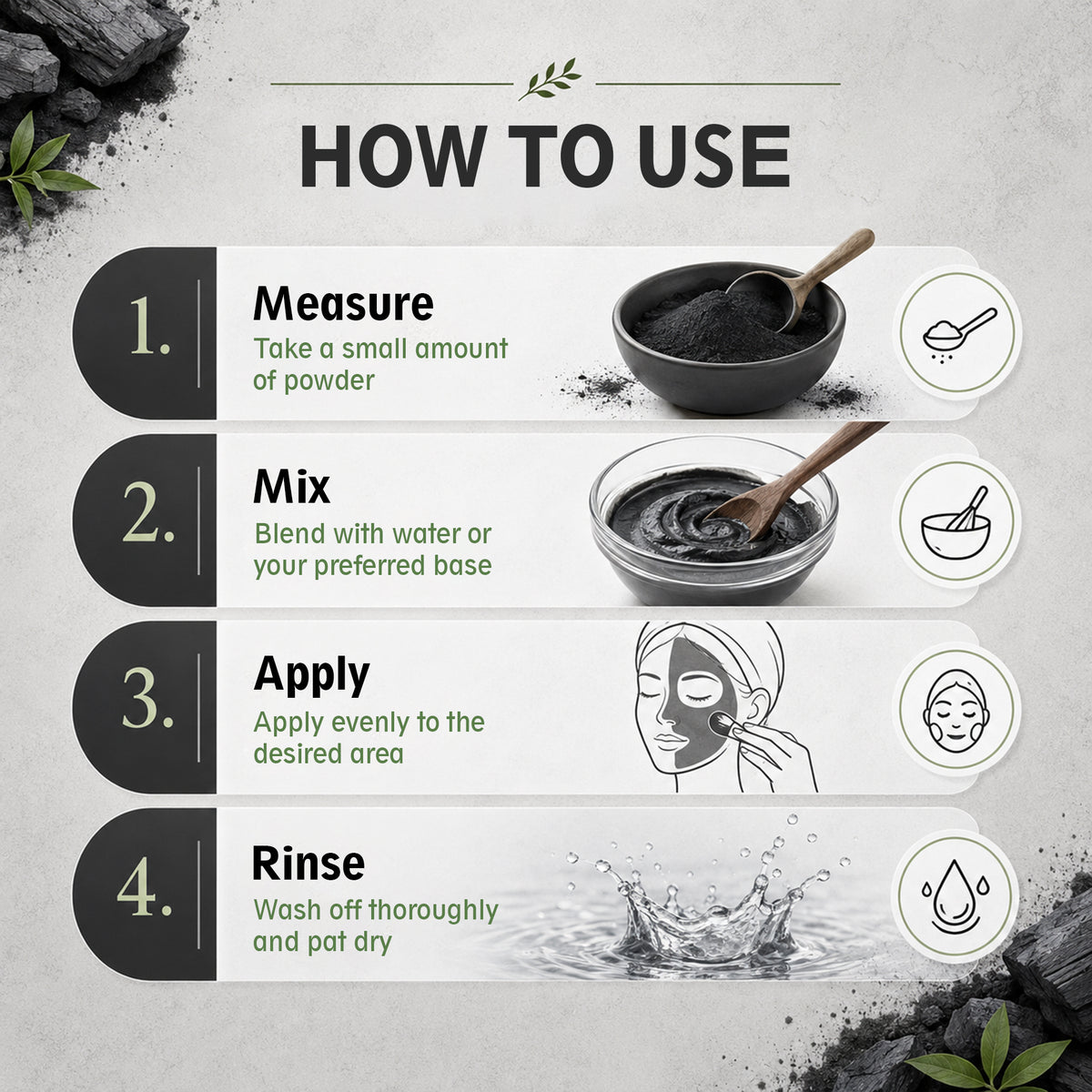 SVATV Activated Charcoal Powder | Cosmetic Grade Fine Powder | Skin and Oral Care Ingredient | Helps Reduce Excess Oil Appearance | Suitable for Face Masks & DIY Beauty Formulations – 227gm