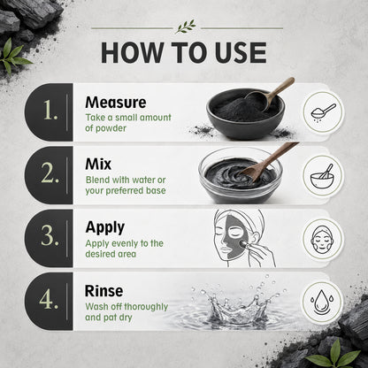 SVATV Activated Charcoal Powder | Cosmetic Grade Fine Powder | Skin and Oral Care Ingredient | Helps Reduce Excess Oil Appearance | Suitable for Face Masks & DIY Beauty Formulations – 227gm