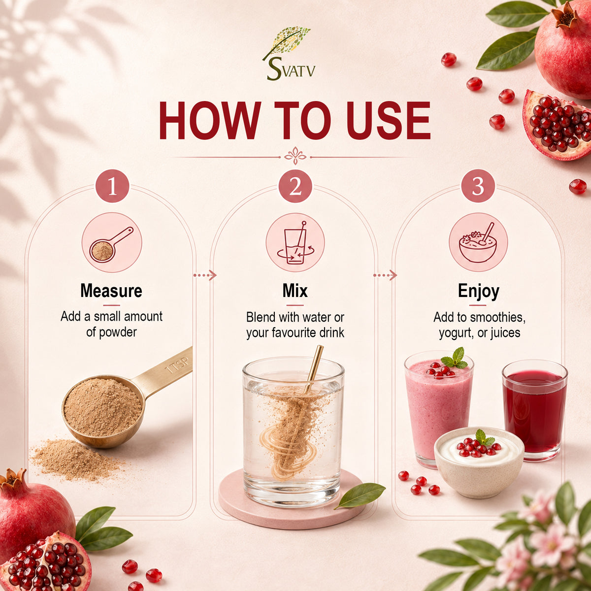 SVATV Pomegranate Powder For Skin 227GM