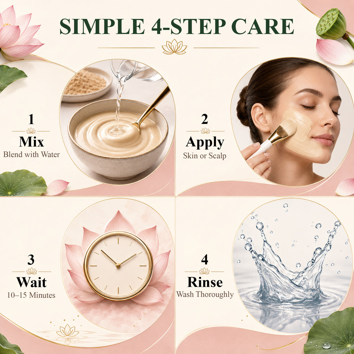 SVATV Lotus Powder 227gm For Skin