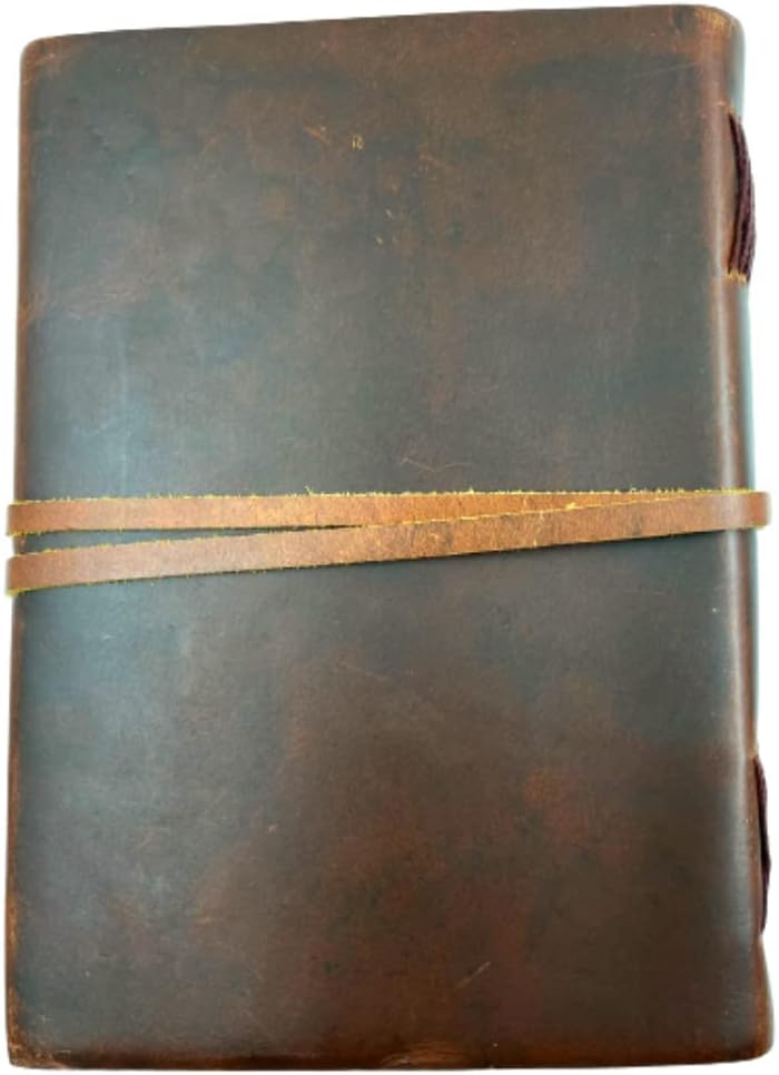 Overdose Buff with Key 1000 Papers Leather Diary 7*10