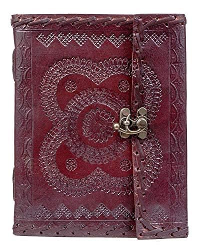 OVERDOSE Hamsa Embossed Journal Leather Diary 6/8