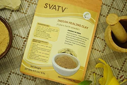 SVATV MULTANI MITTI POWDER FOR SKIN & HAIR 227GM