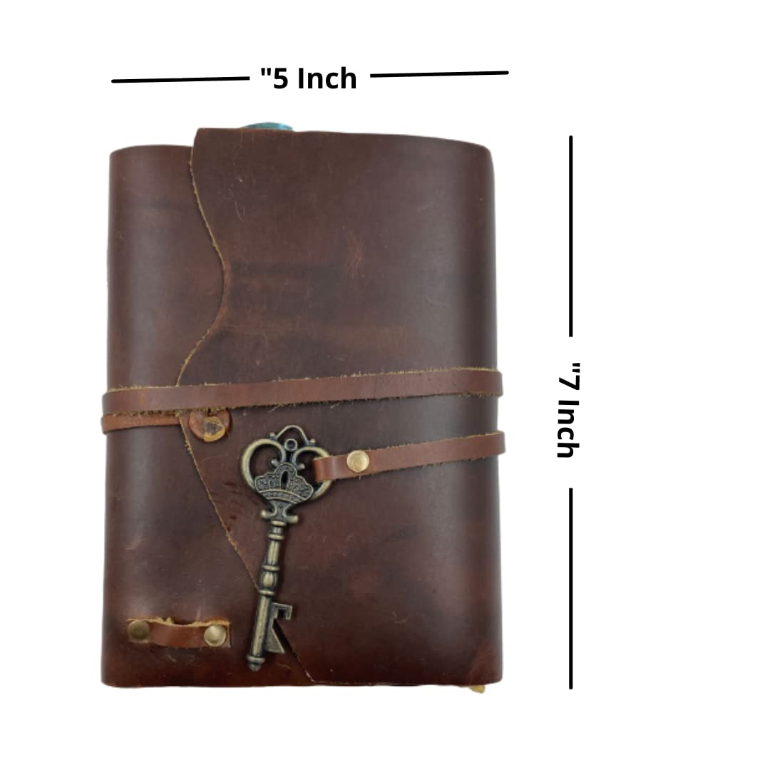 OVERDOSE Vintage Meraf Leather Journal With Key 5/7
