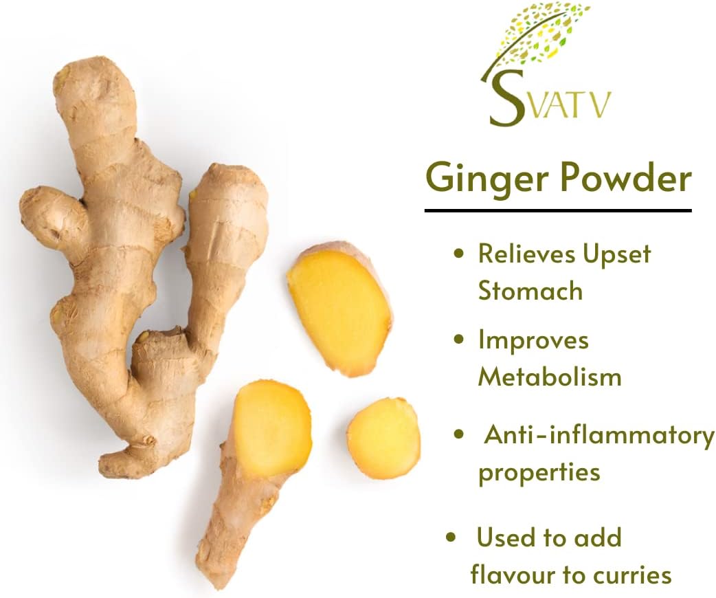 SVATV Ginger Powder (Zingiber officinale Roscoe) | 227gm (8_oZ)