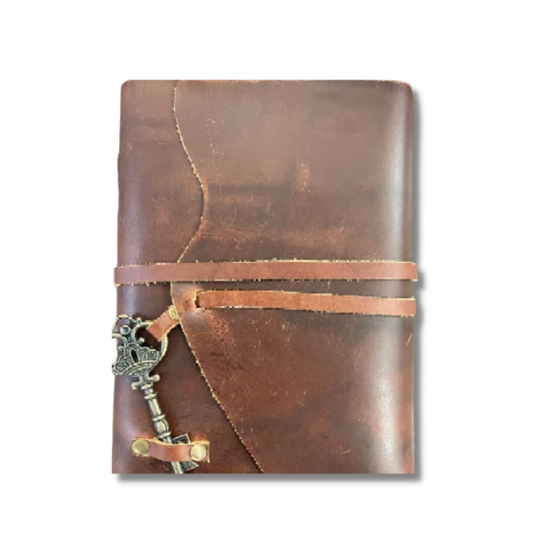 OVERDOSE Vintage Meraf Leather Journal With Key 5/7