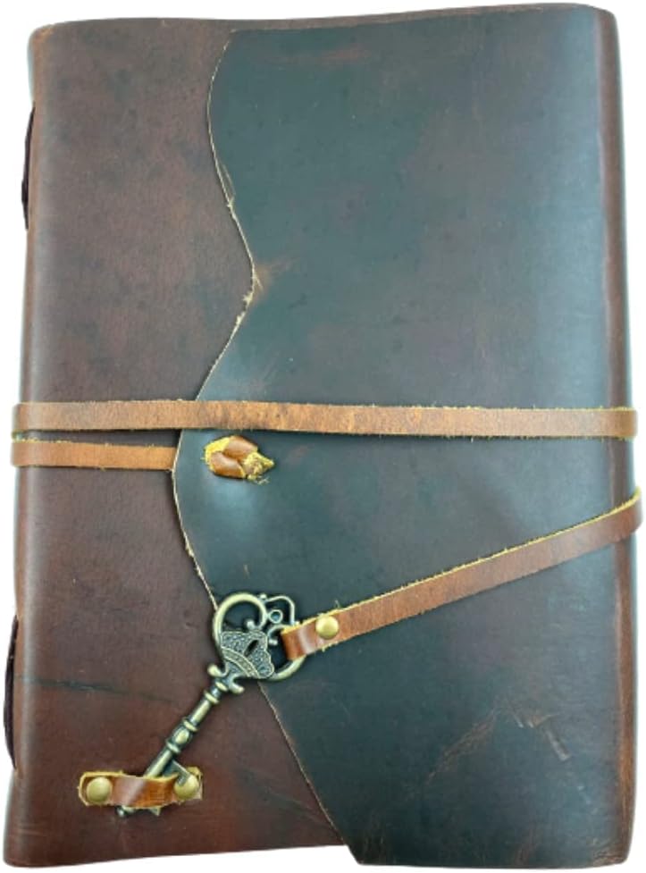 Overdose Buff with Key 1000 Papers Leather Diary 7*10