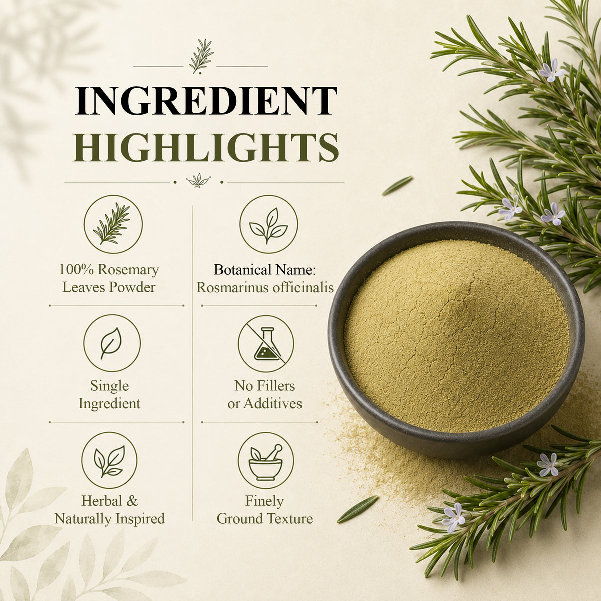 SVATV Rosemary Leaves Powder | 227gm (8_oZ)