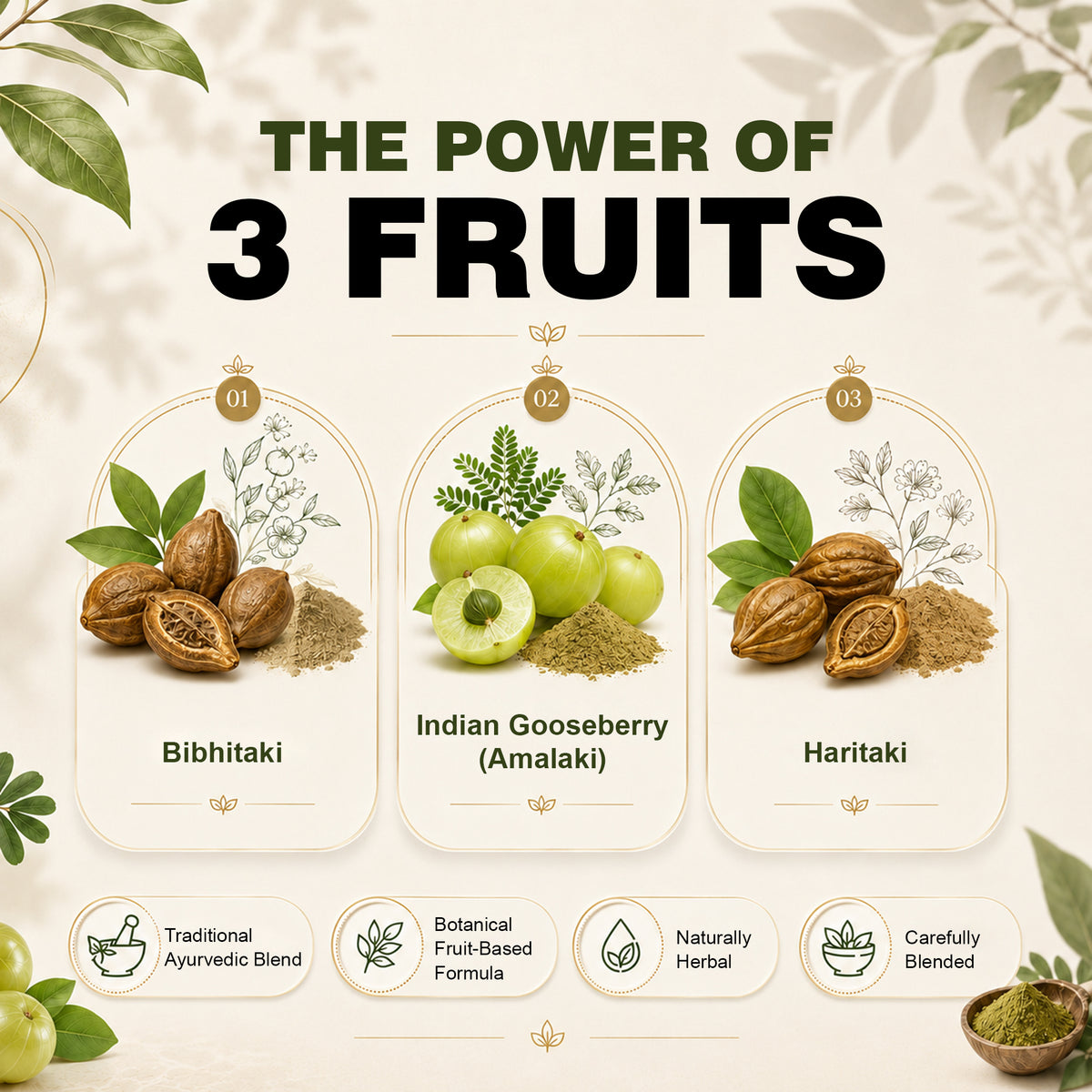 SVATV Triphala Powder 227g Formula of Amla, Haritaki & Bibhitaki – 8 Oz
