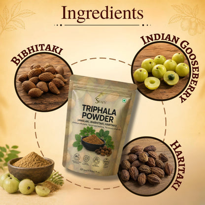 SVATV Triphala Powder 227g Formula of Amla, Haritaki & Bibhitaki – 8 Oz