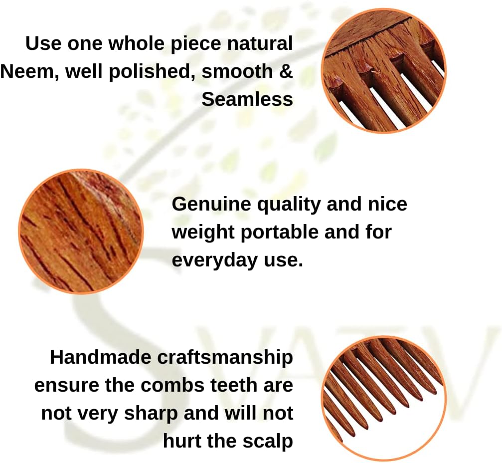 SVATV NEEM WOODEN COMB N-5