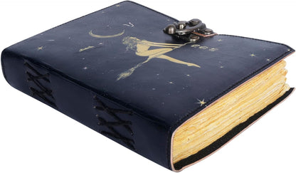 OD-35 OVERDOSE Celestial Sun & moon Handmade vintage leather journal • Deckle edge paper 6/8