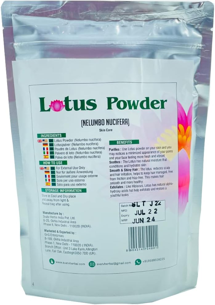 Svatv Lotus Powder 227gm For Skin