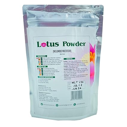 SVATV Natural Lotus Powder ( Nelumbo Nucifera ) | Natural Skin Care | Rich in antioxidants -227 Grams , Half Pound