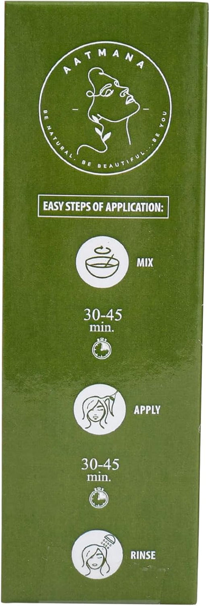 AATMANA Natural Henna Powder | Lawsonia Inermis | Men and Women Natural Hair Color - 100 Grams- 100 Grams