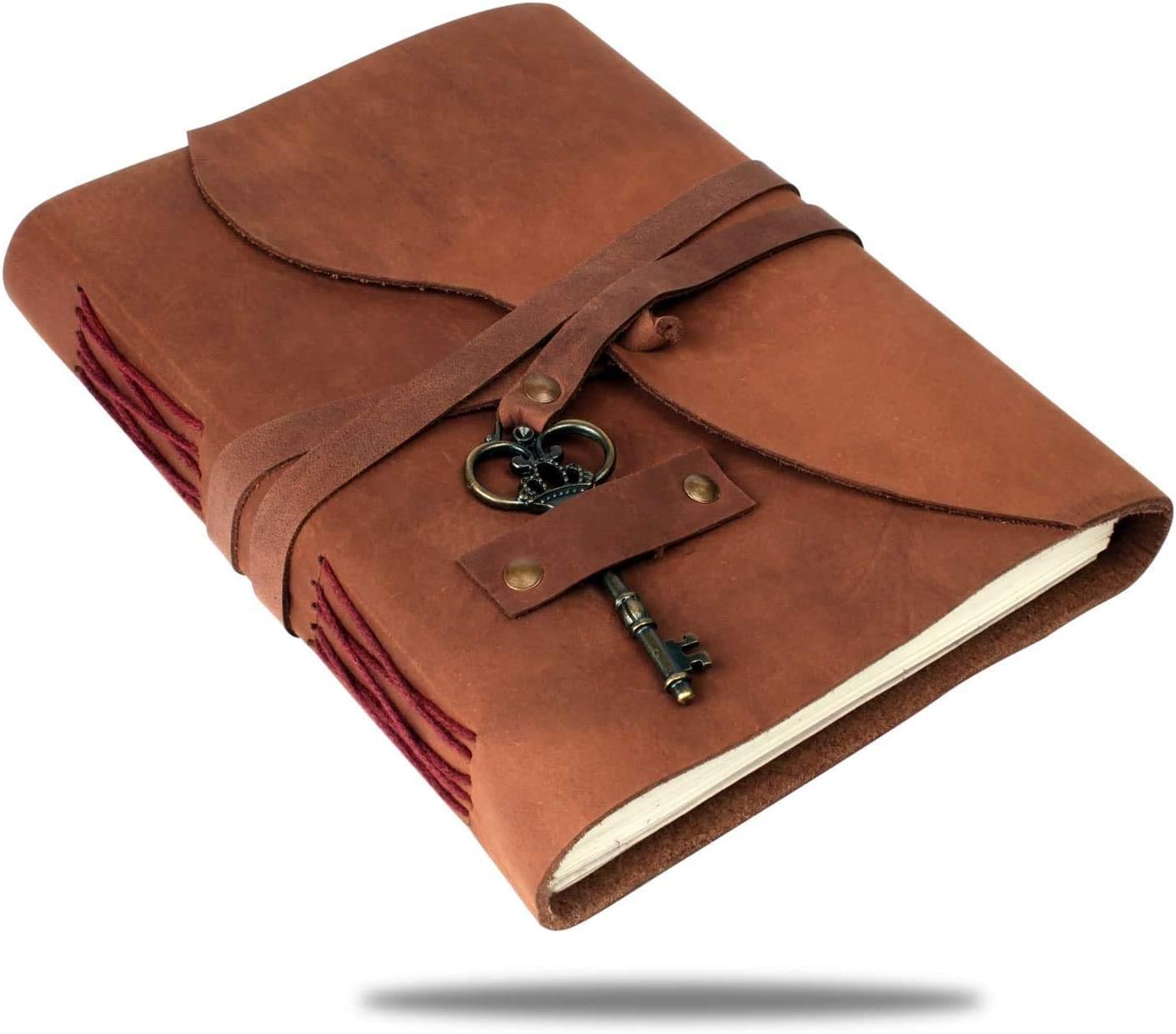 Overdose Buff with key designed Handmade Leather Celtic Griffin Journal Daily 5/7