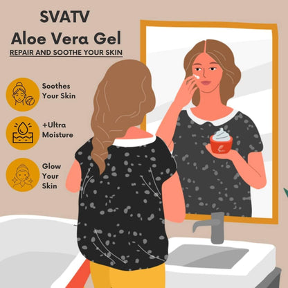 SVATV Vitamin-e Aloe Vera Gel For Skin 200gm