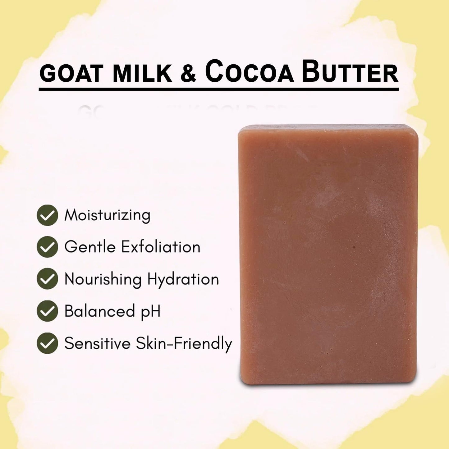 SVATV Handcrafted savon with Goat Milk & Cocoa Butter 125gm