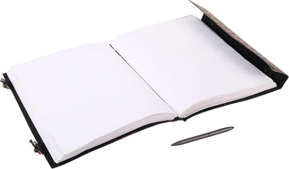 OVERDOSE Vintage Leather Journal in Hand Embossed Stone 10/13