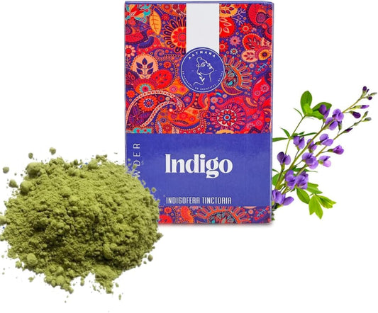 AATMANA Indigo Powder | Indigofera Tinctoria | For Black & Natural Hair | 100gm