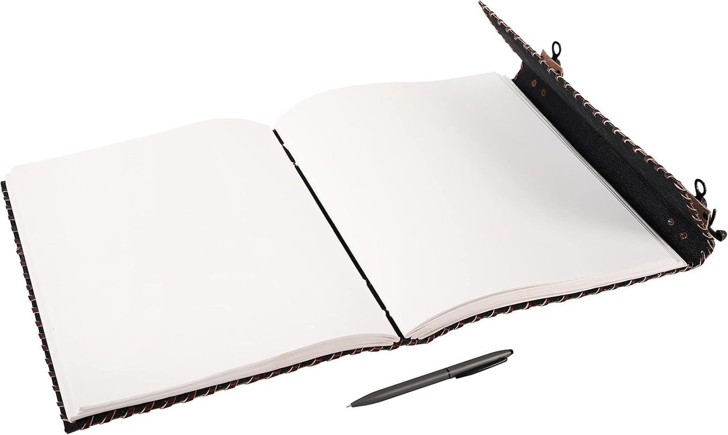 OVERDOSE Tree With 8 Stones Vintage Leather Journal 10/13