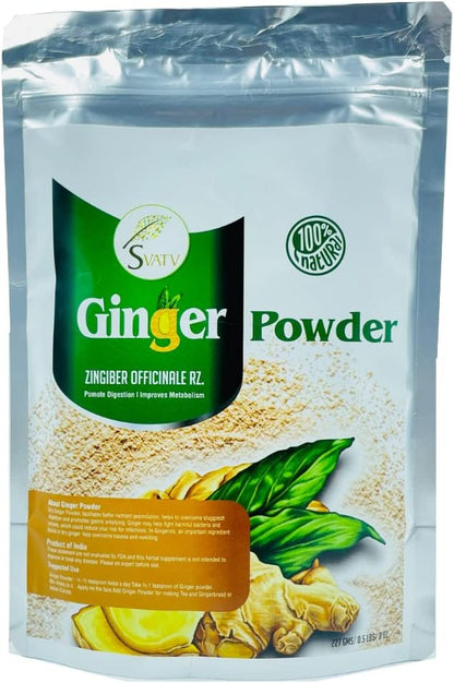SVATV Ginger Powder (Zingiber officinale Roscoe) | 227gm (8_oZ)
