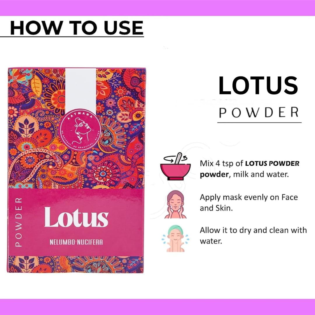 AATMANA Lotus Powder | Natural Skin Care | 100gm