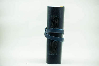 OVERDOSE Deckle Blue Leather Journal 6/8