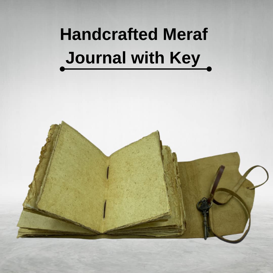 OVERDOSE Vintage Meraf Leather Journal With Key 5/7