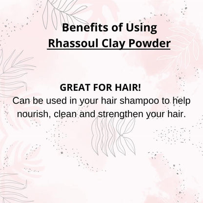 SVATV Rhassoul Clay powder | Ghassoul Clay | For Skin 227gm (8_oZ)