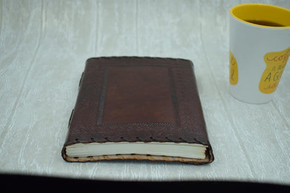 OVERDOSE Mehrab Brass C-Lock Leather Journal - 6/8