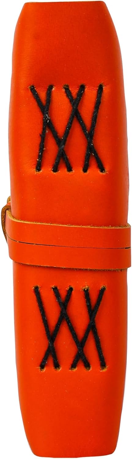 OVERDOSE Deckle Orange Leather Tree Journal 5/7