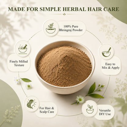SVATV Natural Bhringraj Powder Hair Care 227gm (8_oZ)