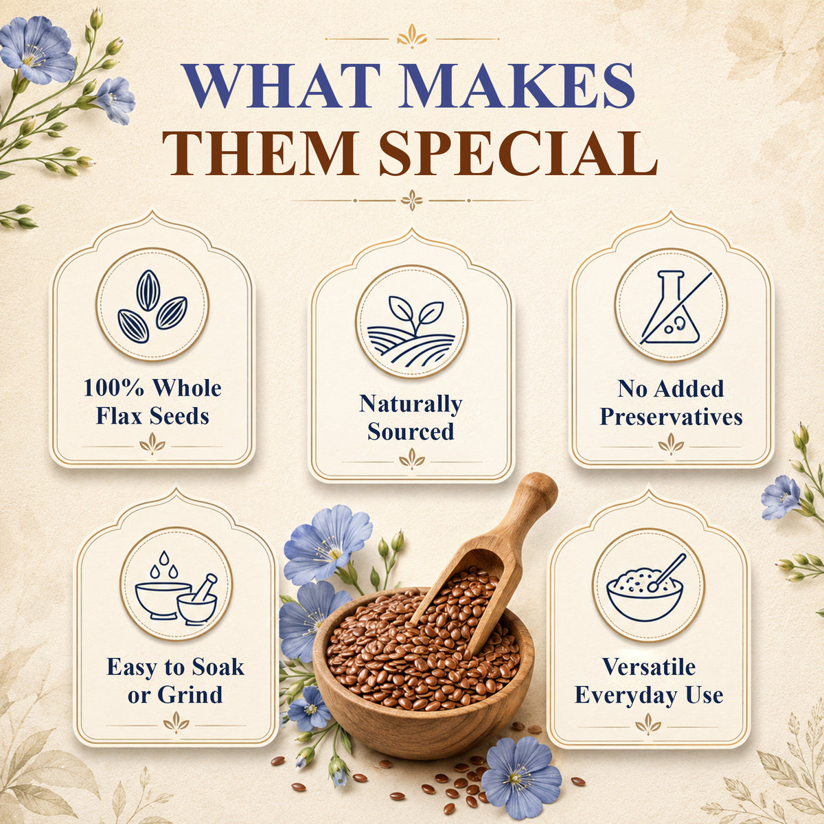 SVATV Whole Flax Seeds 227gm