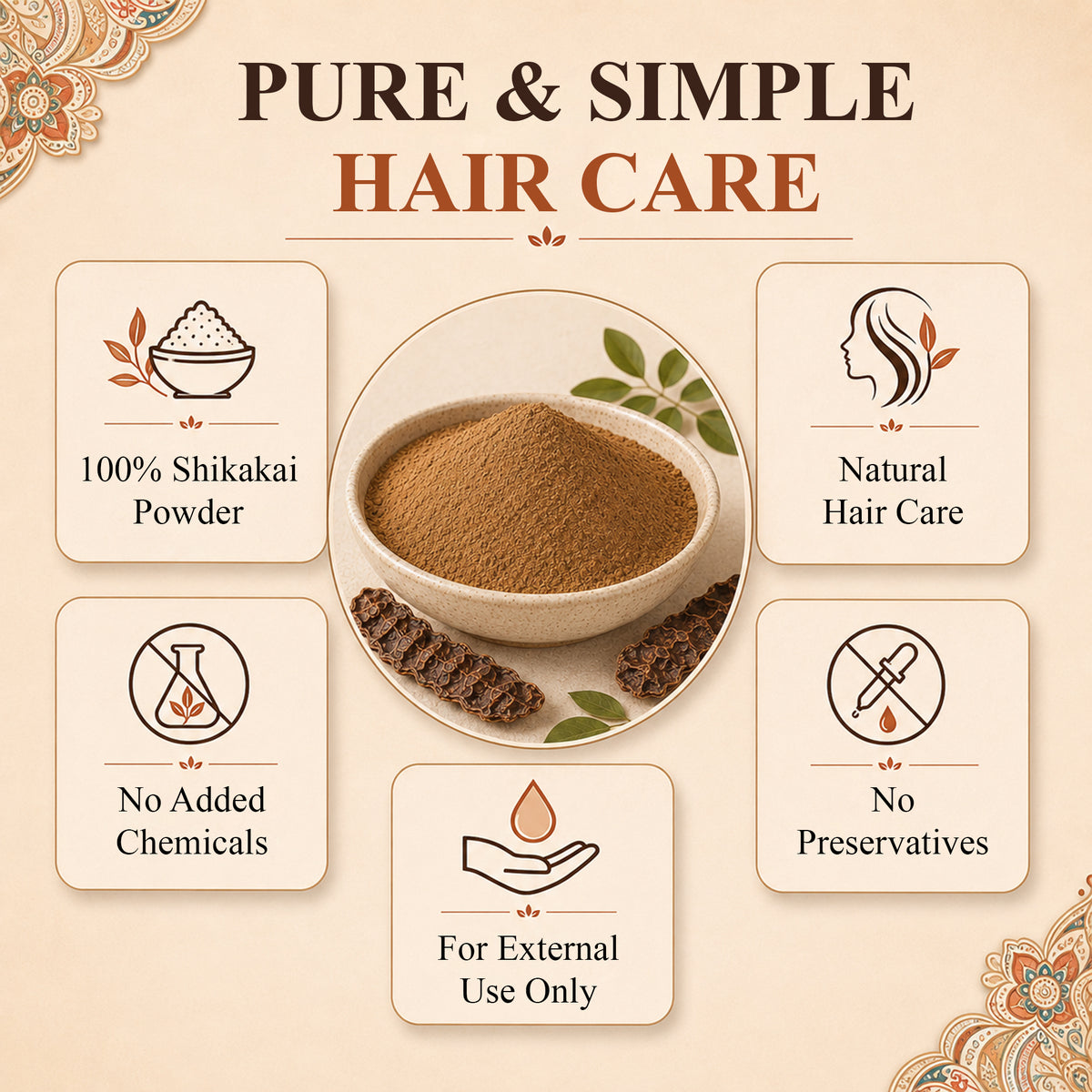 AATMANA Shikakai Powder | Natural Hair Growth | 100gm
