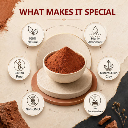 SVATV Red Moroccon Clay Powder - 227GM