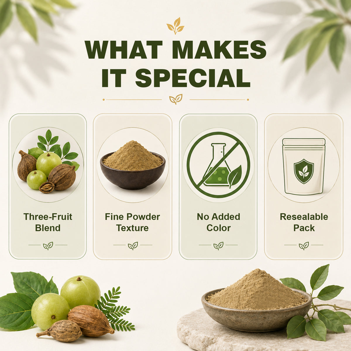 SVATV Triphala Powder 227g Formula of Amla, Haritaki & Bibhitaki – 8 Oz