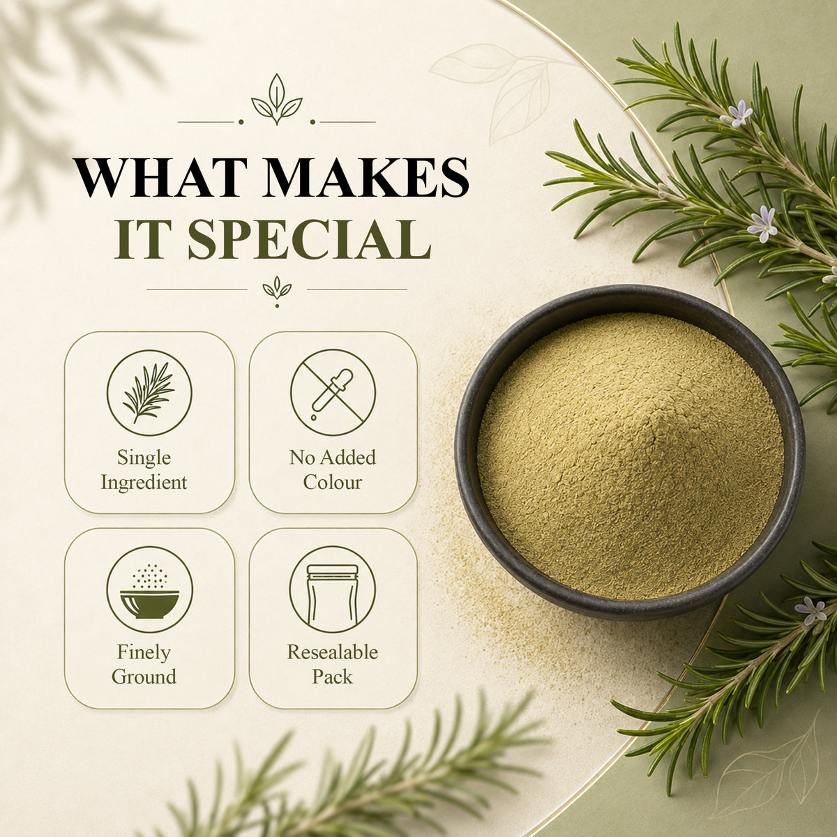 SVATV Rosemary Leaves Powder | 227gm (8_oZ)