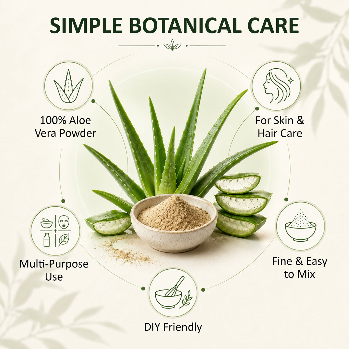 SVATV Aloevera Powder For Skin Care 227gm (8_oZ)