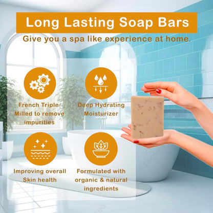SVATV Soap With Natural, Soothing Herbs Of HONEY & OATS Pack of 2 (125gm)