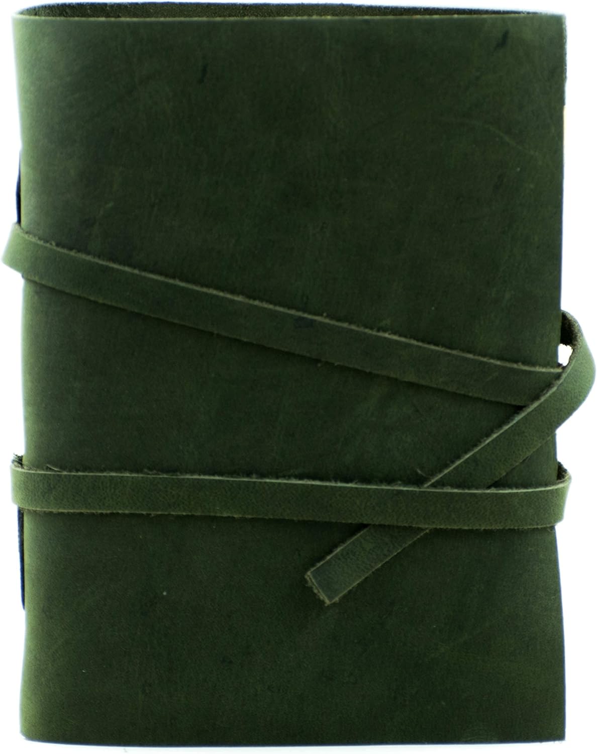 OVERDOSE Deckle Green Leather Journal 6/8