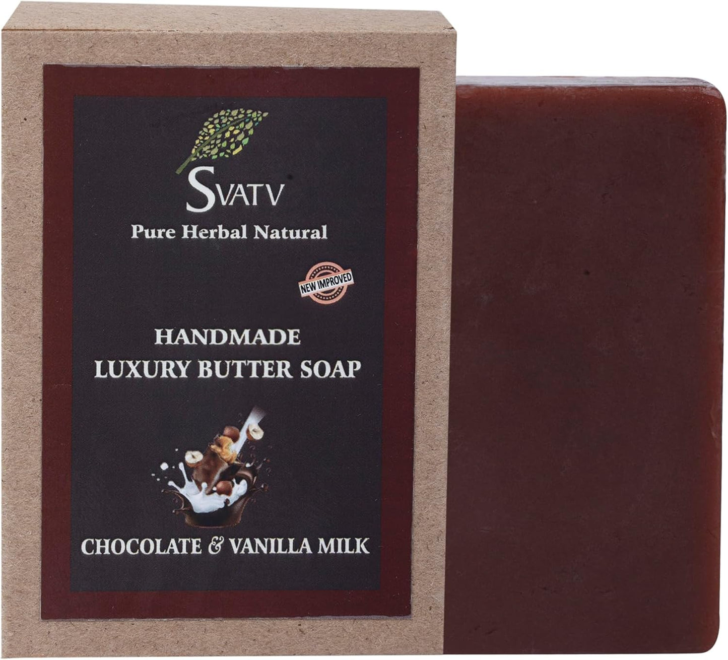 SVATV Handcrafted savon with Choccolate & Vanilla 125gm