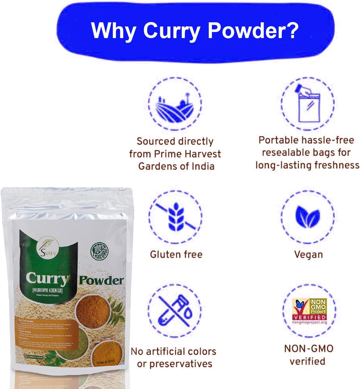 SVATV Curry Powder | Murraya Koenigii | South Indian Curry Patta | 227gm (8_oZ)