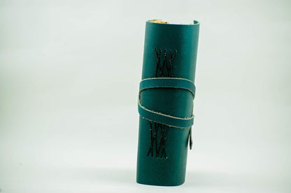 OVERDOSE Deckle Turquoise Leather Journal 5/7