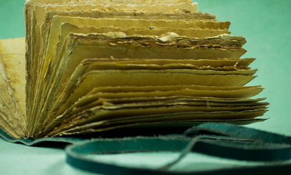 OVERDOSE Deckle Turquoise Leather Journal 6/8