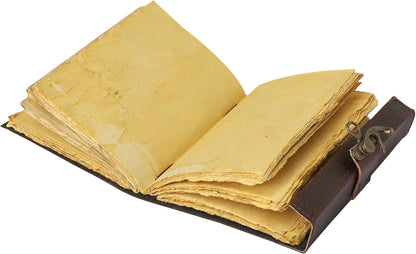 Overdose Deckle Double Dragon with Stone Leather Diary 6*8