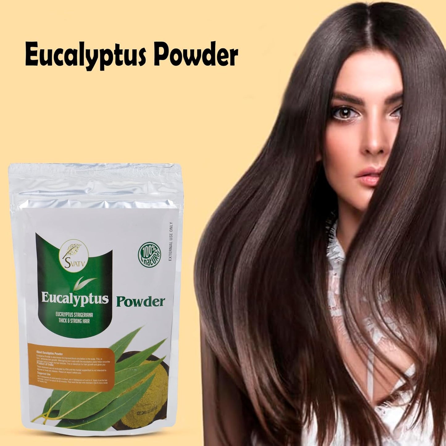 SVATV Eucalyptus Powder | For Hair Care | 227gm | (8_oZ)