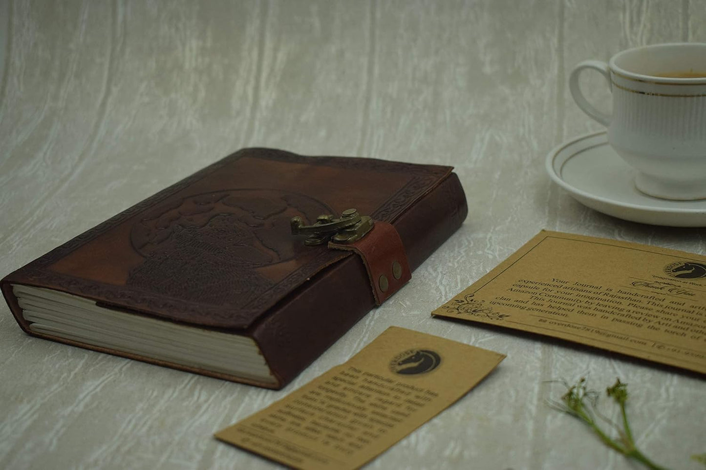 OVERDOSE Wolf Journal Notebook - Handmade Antique Journal 5/7