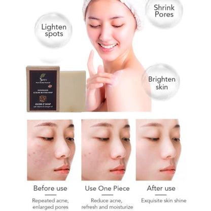 SVATV Handcrafted Soap with natural, soothing herbs of OUDH & VITAMIN -E 125gm